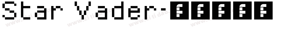 Star Vader字体转换
